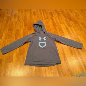 Under Armour Softball Hoodie with Sky Blue Emblem